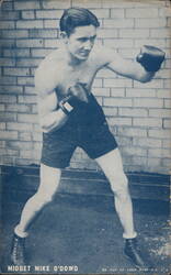 Midget Mike O'Dowd Boxing Stance Arcade Card