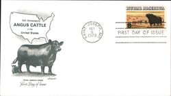 1973 8c Angus Cattle 100th Anniversary FDC First Day Cover