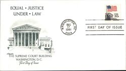 1981 20c Supreme Court First Day Cover First Day Cover