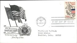 1969 6c American Legion 50th Anniversary FDC First Day Cover