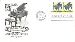 1978 8.4c Americana Series Block of Stamps FDC First Day Cover