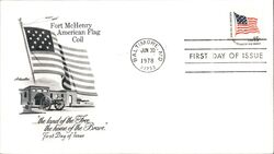 1978 15c Fort McHenry American Flag Coil First Day Cover First Day Cover