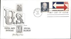 1971 6c Eisenhower Special Delivery First Day Cover First Day Cover