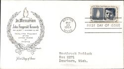 1964 5c John Fitzgerald Kennedy Memorial First Day Cover First Day Cover