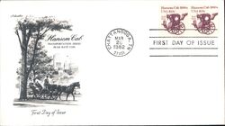 1982 10.9c Hansom Cab Block of Stamps First Day Cover First Day Cover