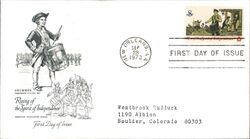 1973 8c Drummer First Day Cover First Day Cover