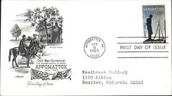 1965 5c Appomattox Civil War Centennial FDC First Day Cover