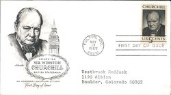 1965 5c Sir Winston Churchill First Day Cover First Day Cover