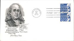 1972 7c Benjamin Franklin First Day Cover First Day Cover