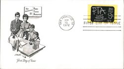 1972 8c National PTA 75th Anniversary FDC First Day Cover