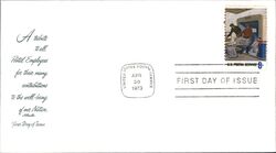 1973 8c Postal Employees FDC First Day Cover