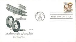 1978 31c Wright Brothers 75th Anniversary FDC First Day Cover