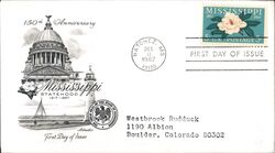 1967 5c Mississippi Statehood 150th Anniversary First Day Cover First Day Cover