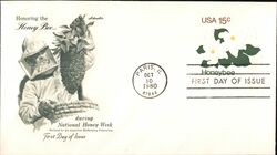 1980 15c Honeybee First Day Cover First Day Cover