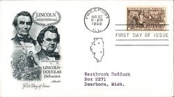 1958 3c Lincoln-Douglas Debates First Day Cover First Day Cover