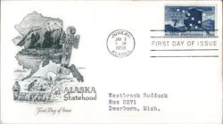 1959 7c Alaska Statehood First Day Cover First Day Cover