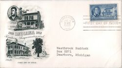 1950 3c Indiana Territory Sesquicentennial First Day Cover First Day Cover