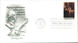 1976 13c Signing of the Declaration of Independence First Day Cover First Day Cover