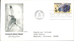 1975 10c Pioneer Jupiter First Day Cover First Day Cover