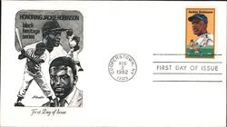 1982 20c Jackie Robinson Black Heritage Series First Day Cover First Day Cover