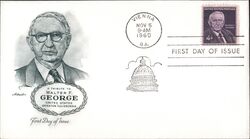 1960 4c Walter F. George First Day Cover First Day Cover