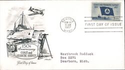 1957 3c Coast and Geodetic Survey 150th Anniversary FDC First Day Cover