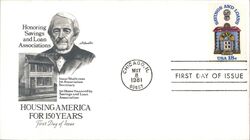 1981 18c Housing America 150th Anniv. FDC First Day Cover