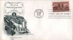 1950 3c Honoring Railroad Engineers of America FDC First Day Cover