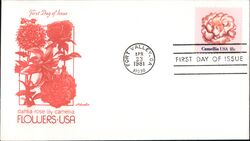 1981 18c Camellia Flowers First Day Cover First Day Cover