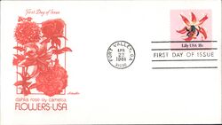 1981 18c Lily USA First Day Cover First Day Cover