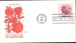 1981 18c Dahlia First Day Cover First Day Cover