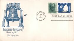 1965 4c Embossed Envelope First Day Cover First Day Cover