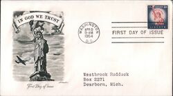 1954 8c Liberty First Day Cover First Day Cover