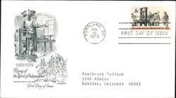 1973 8c Rise of the Spirit of Independence First Day Cover First Day Cover