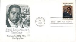 1975 10c Paul Laurence Dunbar First Day Cover First Day Cover