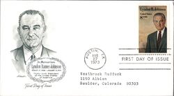 1973 8c Lyndon B. Johnson First Day Cover First Day Cover