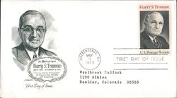 1973 8c Harry S. Truman First Day Cover First Day Cover