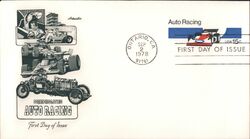 1978 15c Auto Racing First Day Cover First Day Cover