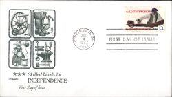 1977 13c The Leatherworker First Day Cover First Day Cover