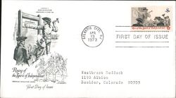 1973 8c Rise of the Spirit of Independence First Day Cover First Day Cover