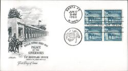 1960 1.25c Palace of the Governors Block of 4 Stamps First Day Cover First Day Cover