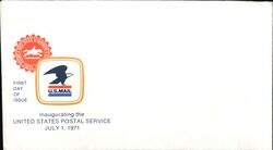 1971 Inauguration of the United States Postal Service First Day Cover First Day Cover