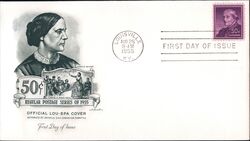 1955 50c Susan B. Anthony First Day Cover First Day Cover