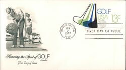 1977 13c Golf USA First Day Cover First Day Cover