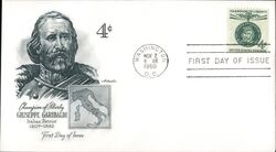 1960 4c Giuseppe Garibaldi Champion of Liberty First Day Cover First Day Cover