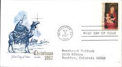 1967 5c Christmas First Day Cover First Day Cover