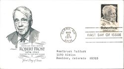 1974 10c Robert Frost First Day Cover First Day Cover