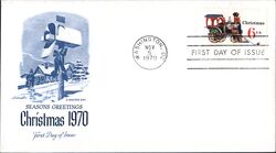 1970 6c Christmas Toy Train First Day Cover First Day Cover