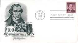 1955 $1 Patrick Henry First Day Cover First Day Cover