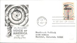 1967 5c Voice of America First Day Cover First Day Cover